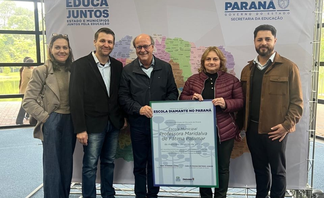 Duas escolas de União da Vitória recebem o Prêmio Escola Diamante do Paraná