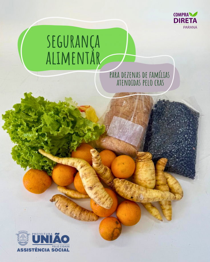 Segurança Alimentar: Famílias de União da Vitória recebem kit de alimentos produzidos pela agricultura familiar