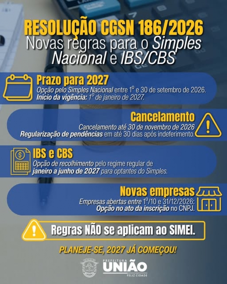 Tributação Municipal orienta empresários e contadores sobre novas regras do Simples Nacional para 2027