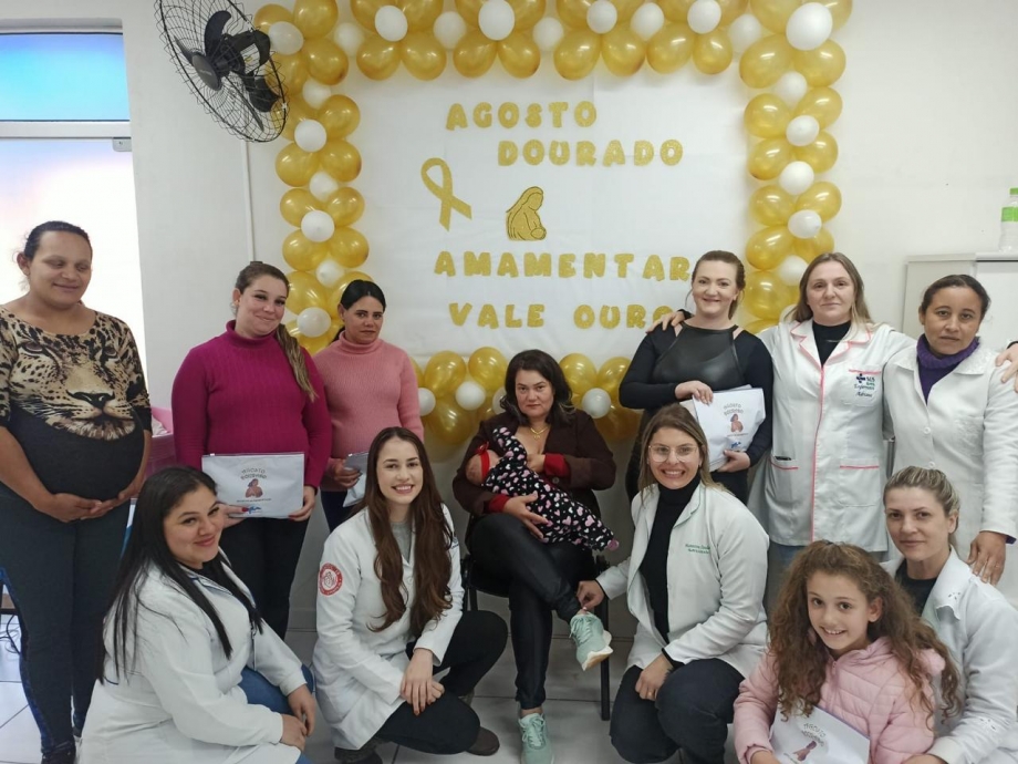 Agosto Dourado é lembrado com ações de conscientização sobre amamentação em União da Vitória