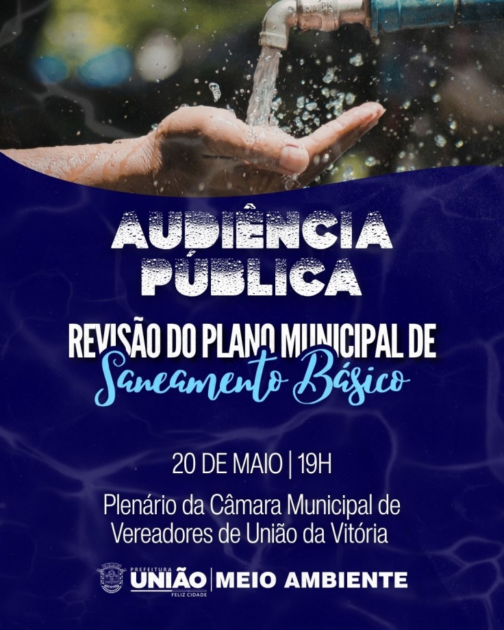 União da Vitória realiza Audiência Pública do Plano Municipal de Saneamento Básico
