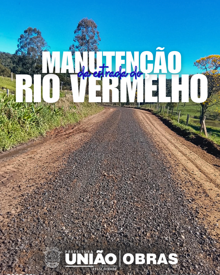Secretaria de Obras realiza manutenção de 28 km na estrada do Rio Vermelho