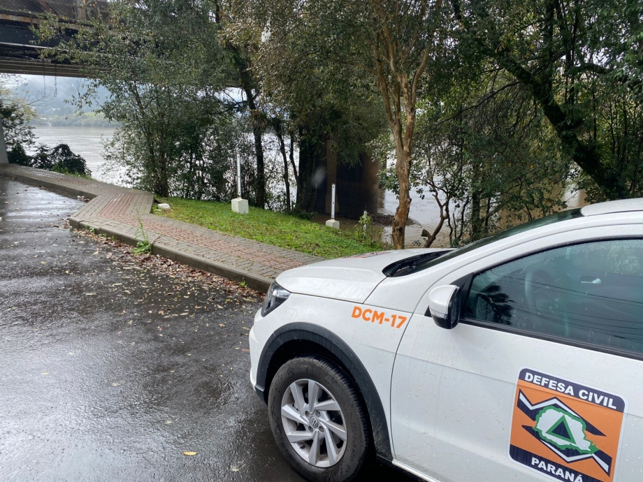 Defesa Civil de União da Vitória monitora situação das chuvas e tranquila a população