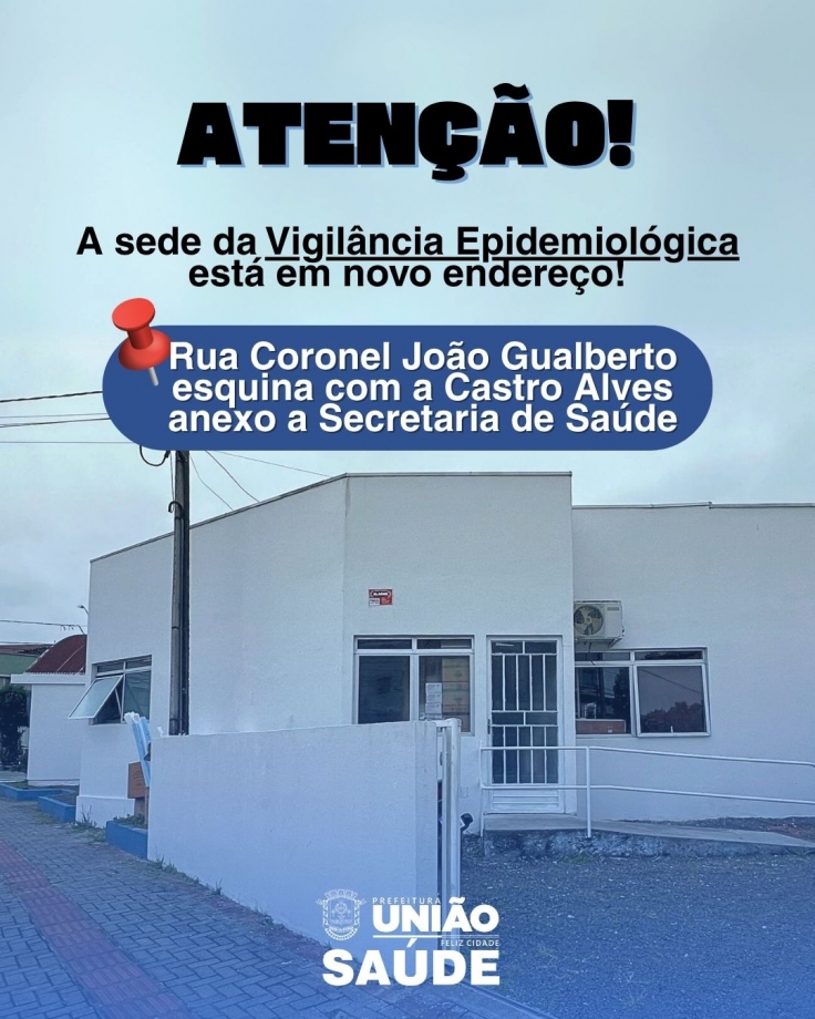 Vigilância Epidemiológica está em novo endereço