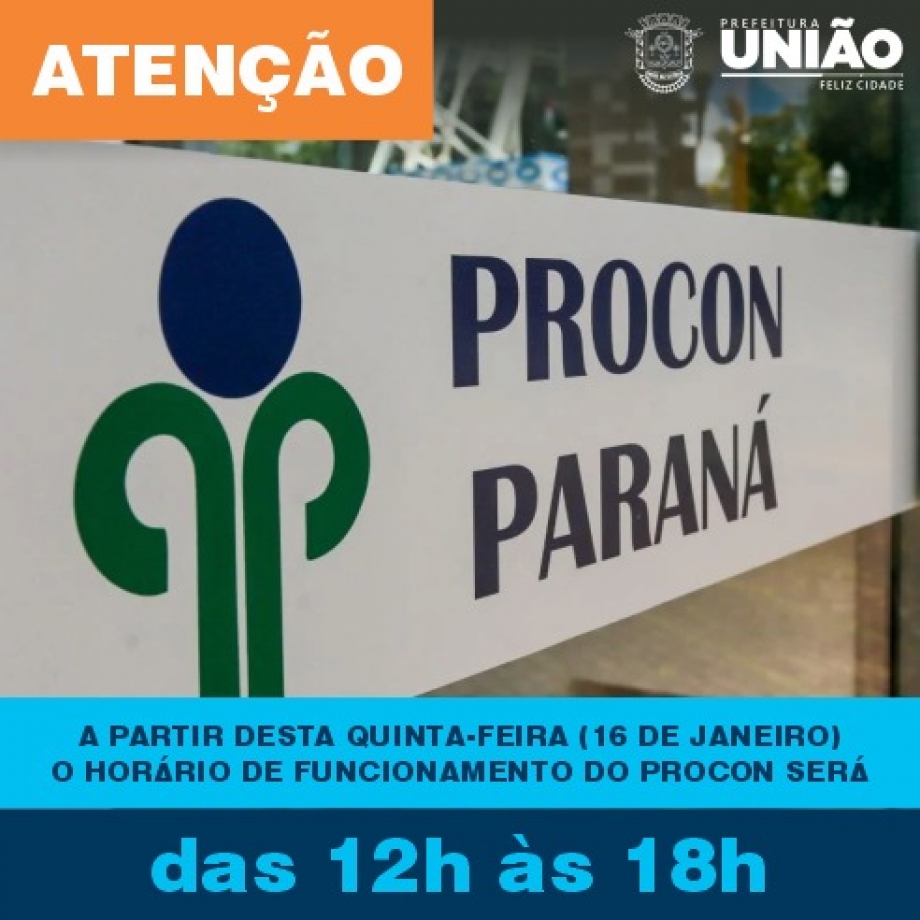 Procon de União da Vitória terá novo horário de atendimento ao público
