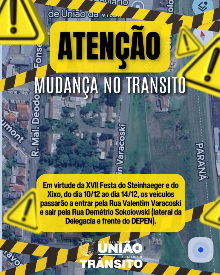 Trânsito na região da 17ª Festa Nacional do Steinhaeger e do Xixo terá alterações