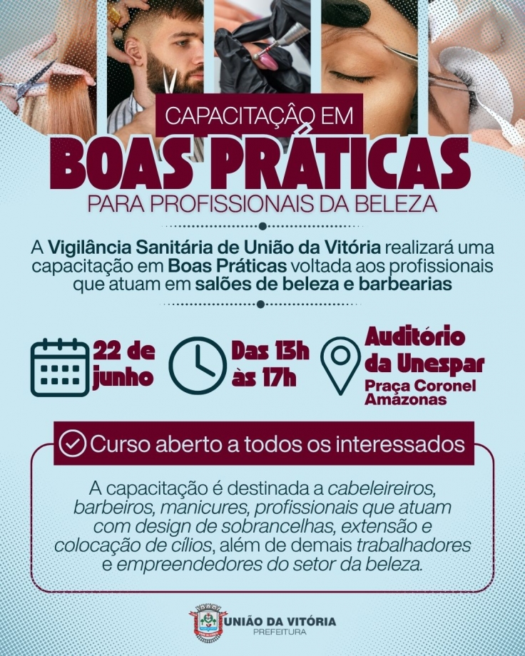 União da Vitória realiza capacitação para profissionais de salões de beleza e barbearias