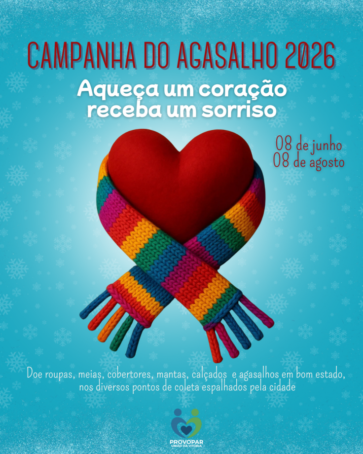 Provopar de União da Vitória lança Campanha do Agasalho 2026