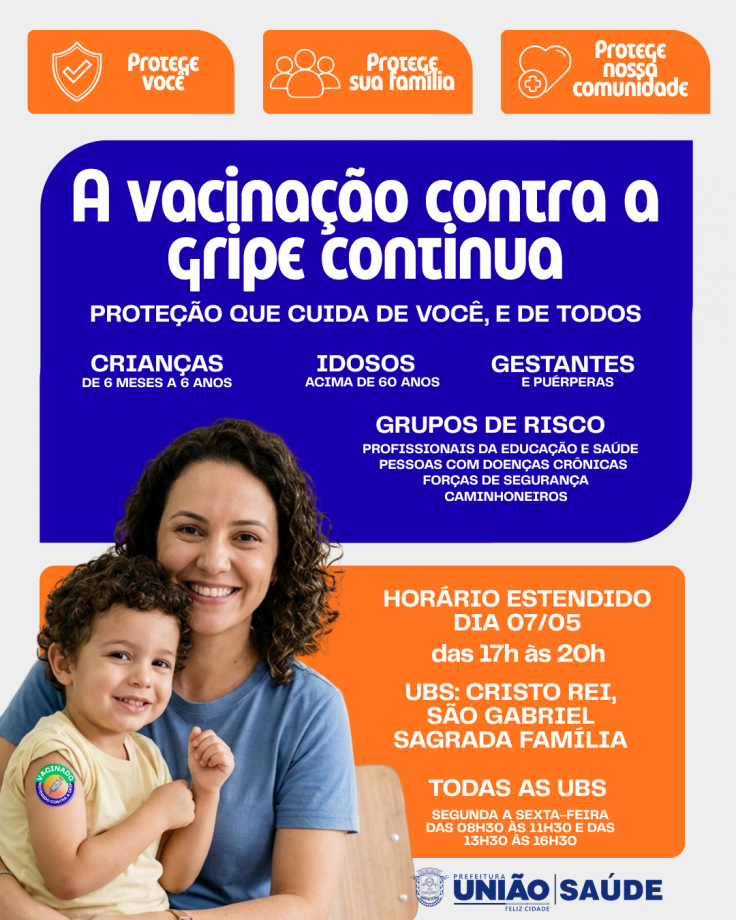 Saúde de União da Vitória reforça a importância da vacinação contra a gripe