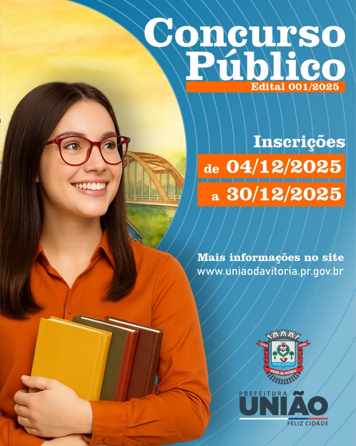 Prefeitura de União da Vitória abre inscrições de Concurso Público