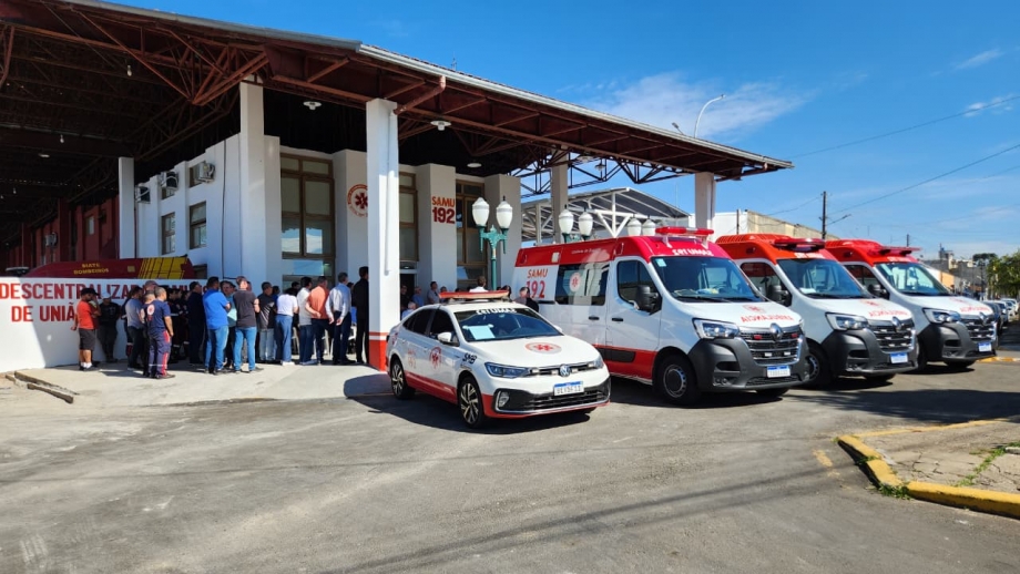 União da Vitória inaugura base própria do SAMU e entrega nova ambulância