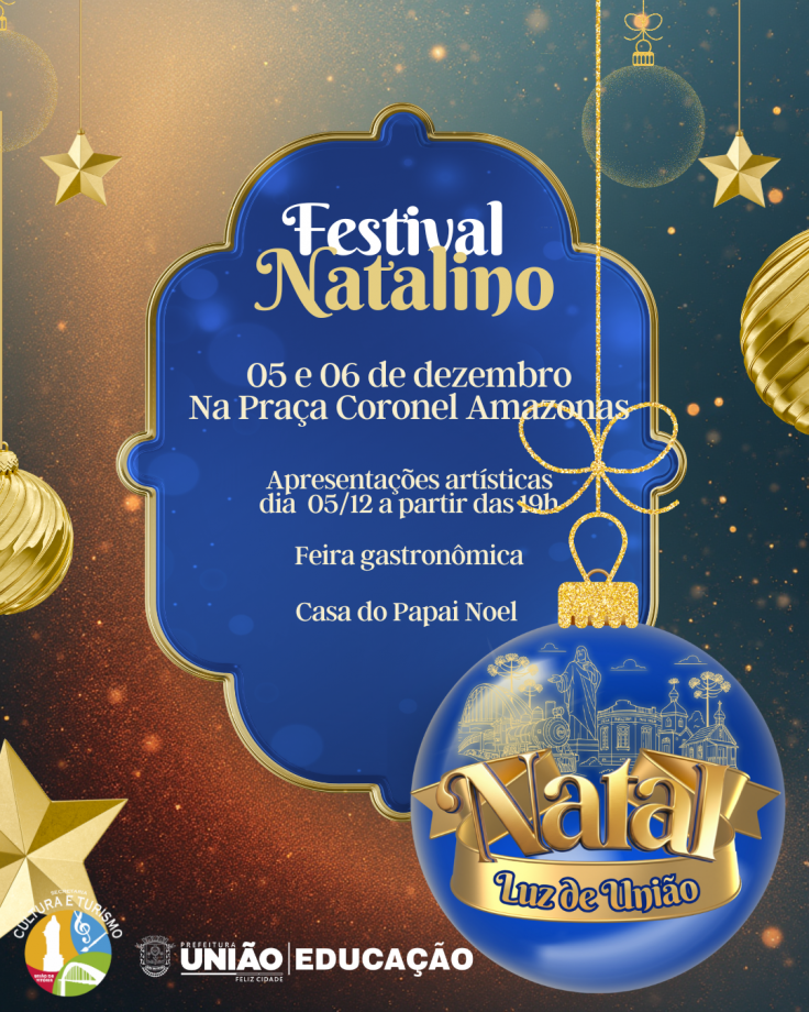 Festival Natalino movimenta a Praça Coronel Amazonas nesta sexta e sábado