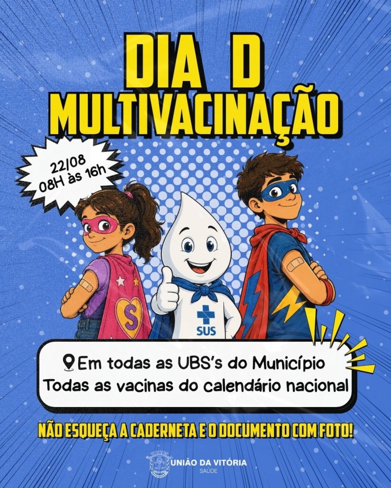 União da Vitória terá Dia D de Vacinação neste sábado, 22