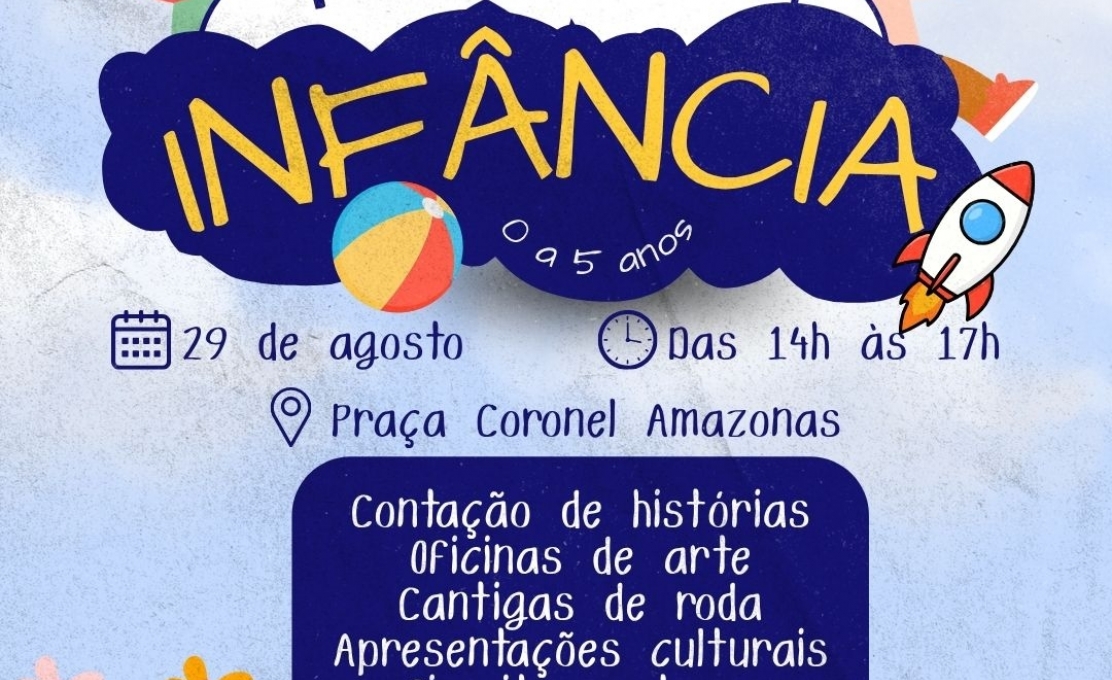 União da Vitória promove Dia da Primeira Infância com atividades gratuitas para crianças e famílias