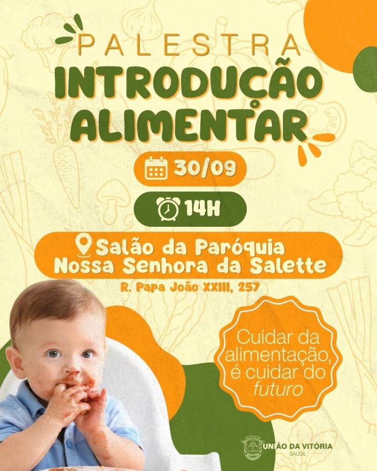 Saúde de União da Vitória promove encontro para orientar mães sobre introdução alimentar