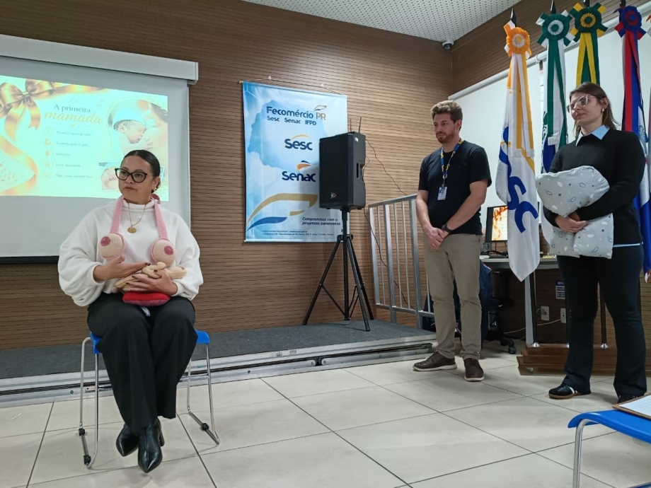 Agosto Dourado reúne gestantes em encontro sobre amamentação em União da Vitória