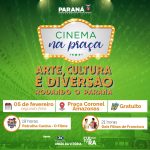 Projeto Cinema na Praça levará Noite de Cinema Gratuita para União da Vitória