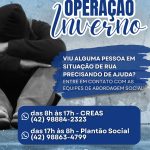 Assistência Social de União da Vitória divulga telefone de acolhimento à população vulnerável