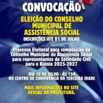 Convocação para eleição do Conselho Municipal de Assistência Social