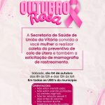 Dia D da Saúde da Mulher será neste sábado, 04, em todas as UBS´s de União da Vitória