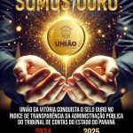 União da Vitória é reconhecida com o Selo Ouro de Transparência Pública pelo Tribunal de Contas do Paraná