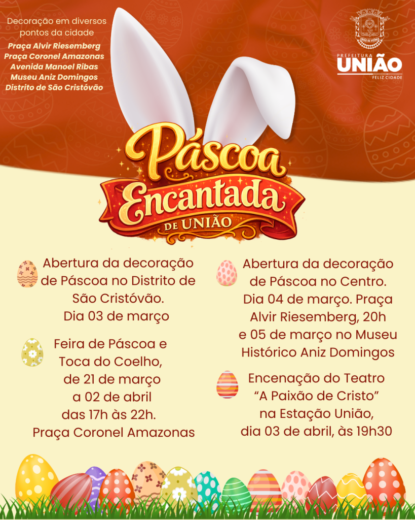 Páscoa Encantada vai transformar União da Vitória em um cenário de magia, fé e alegria