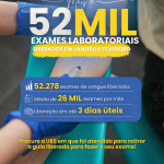 Saúde de União da Vitória libera mais de 52 mil exames laboratoriais nos dois primeiros meses de 2026