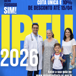 IPTU 2026 tem 10% de desconto para pagamento em cota única até 15 de abril